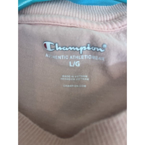 Champion Authentic Large Peach Short Sleeve‎ T Shirt Unisex (B38) - Picture 2 of 3